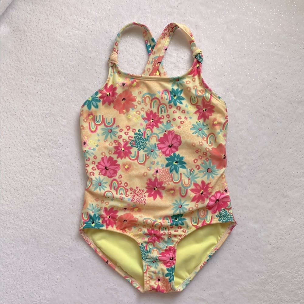 Cat & Jack Girls One Piece Swimsuit Size S (6/7)